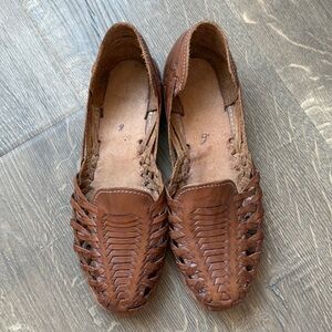 Brown Leather Women's Shoes